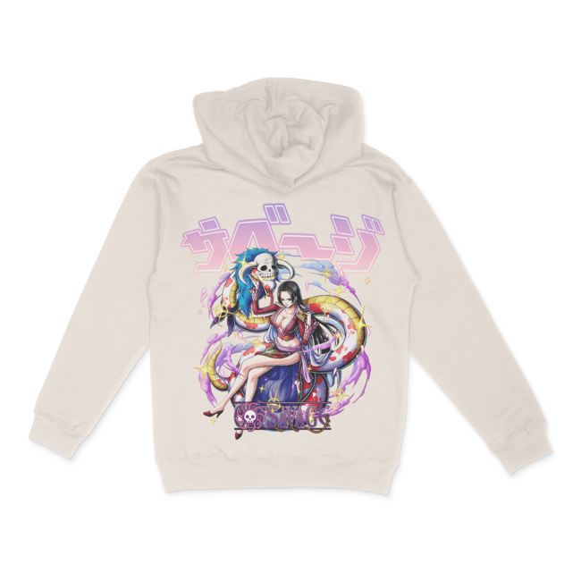 GTSVG X OnePiece BOA HANCOCK Hooded Pullover (Bone)
