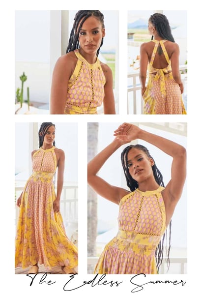 Image of Sol Print Endless Summer Dress. By Jaase.