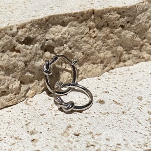 Image of KNOT HOOPS SILVER