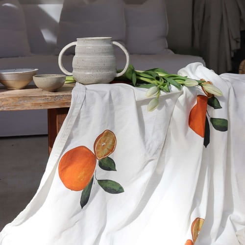 Image of Orange Tablecloth by mr c
