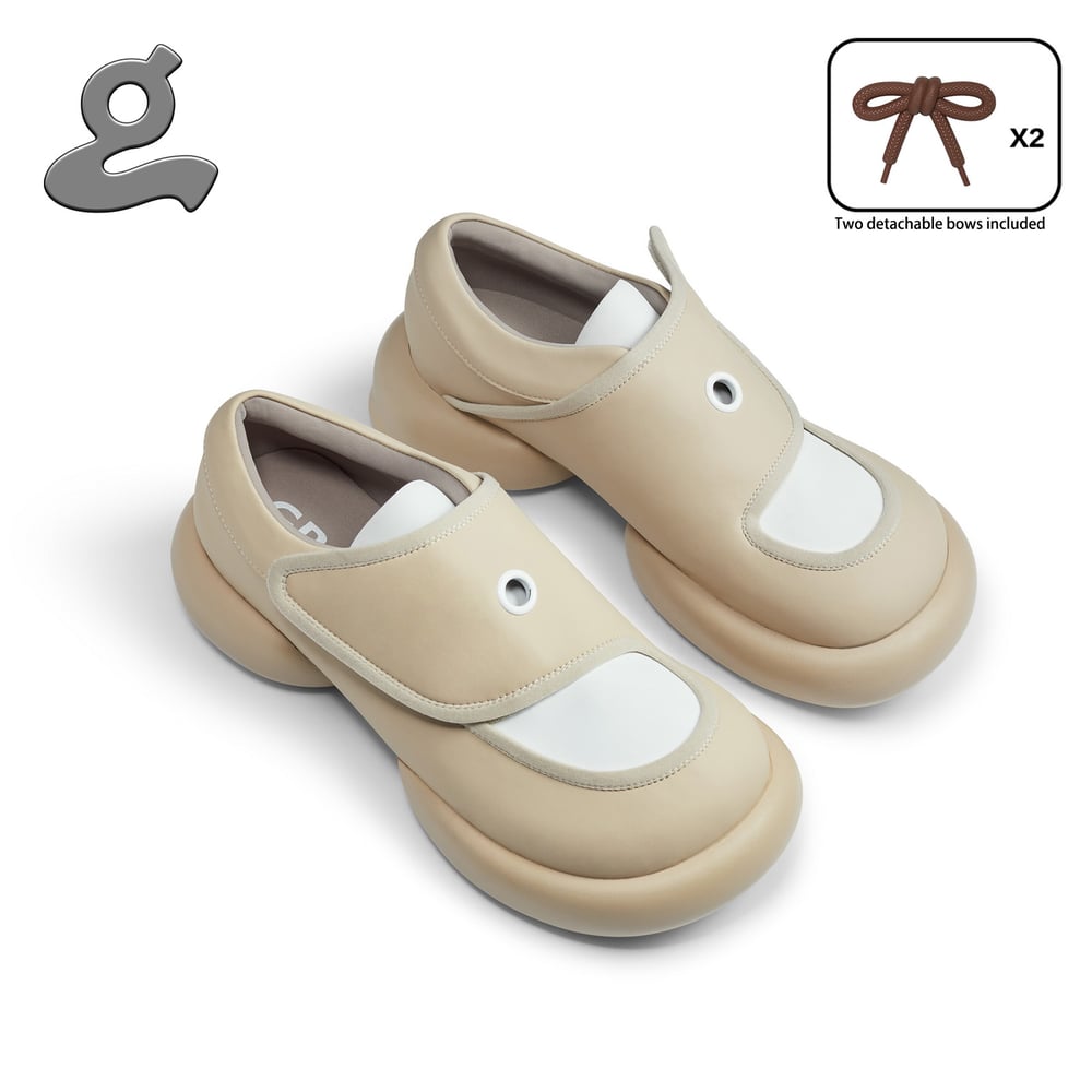 Image of Khaki Hook&Loop Loafers