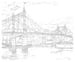 Image of Albert Bridge / Pencil Drawing