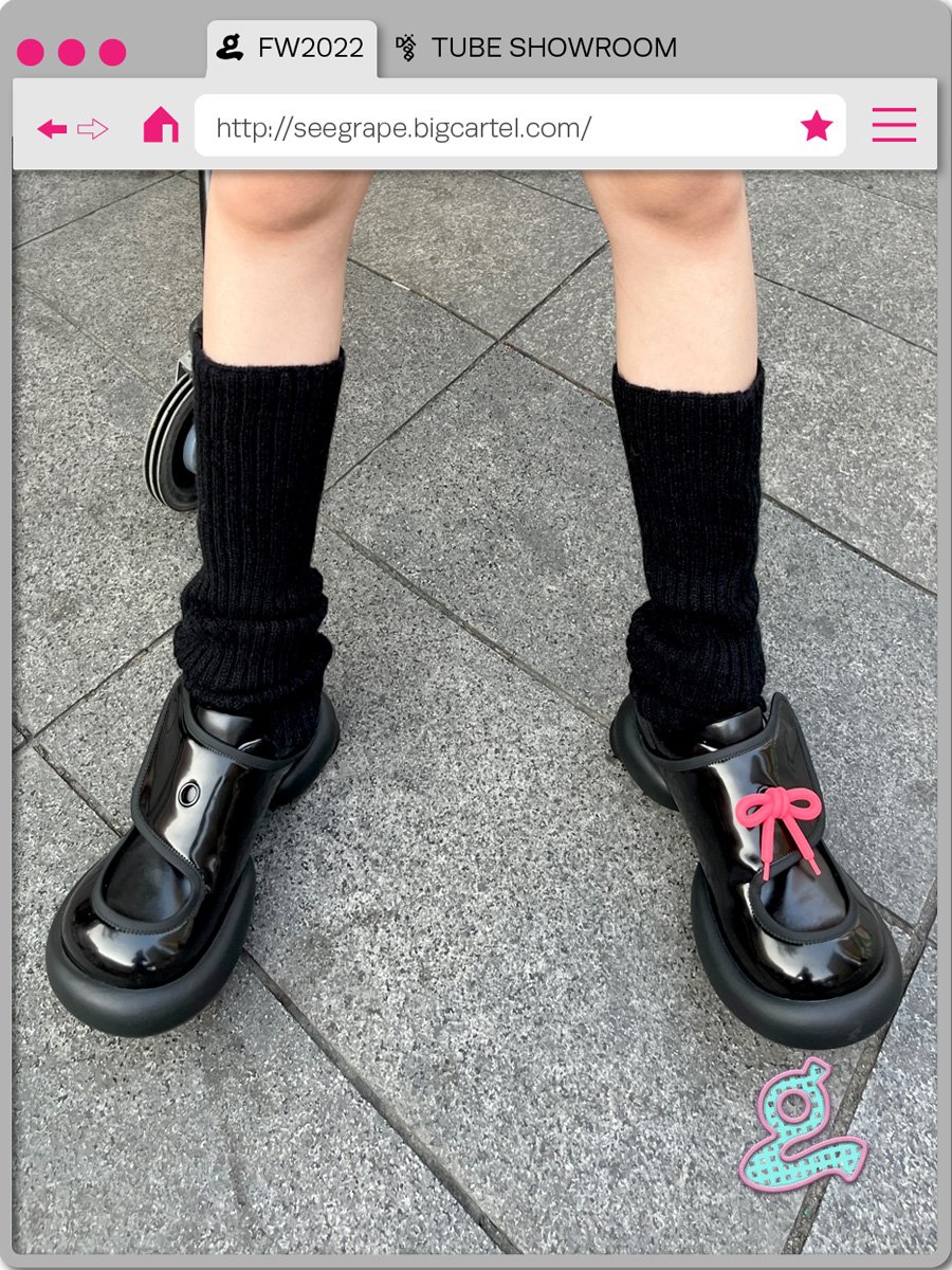 Image of Black Hook&Loop Loafers