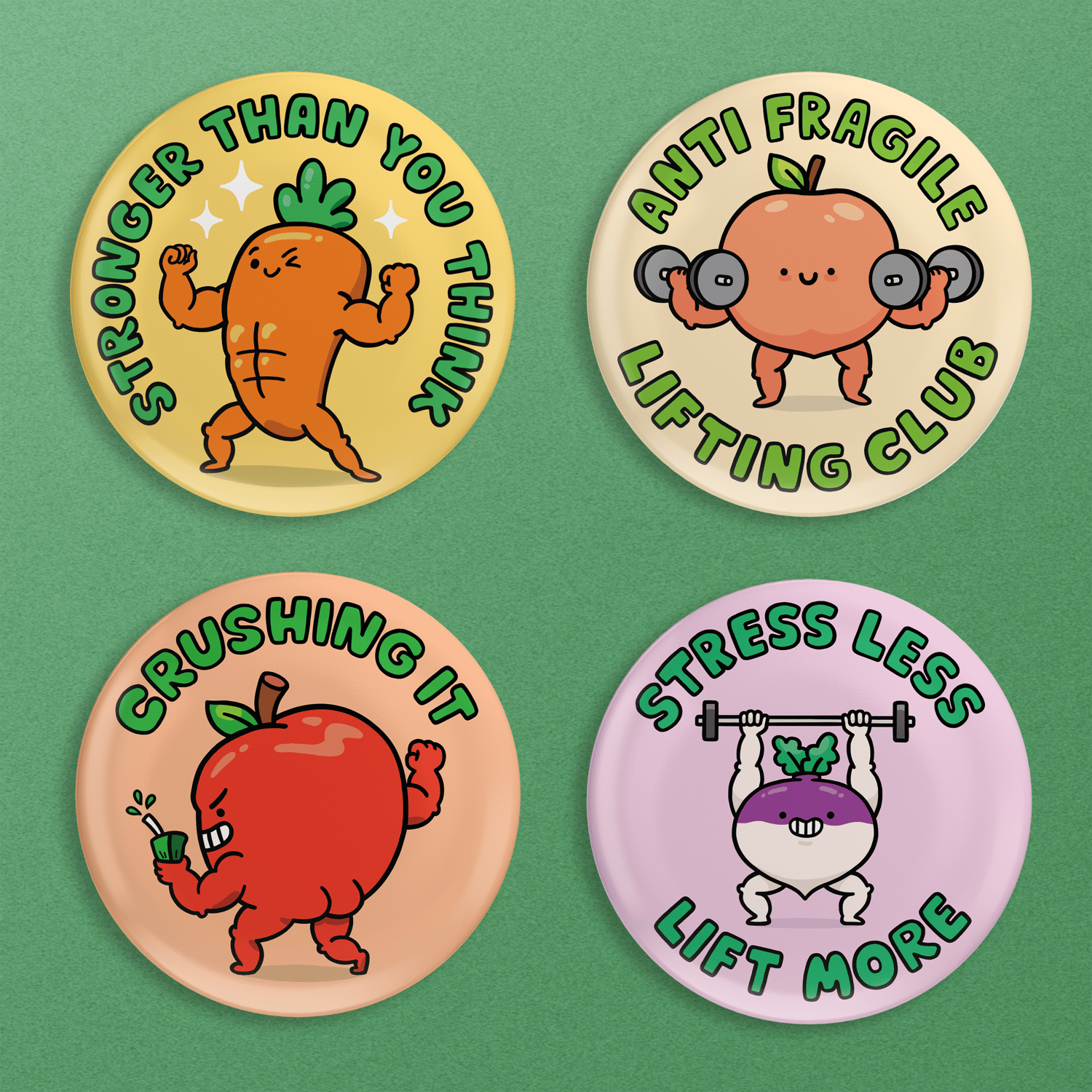 Hench Fruit and Veggies Badges