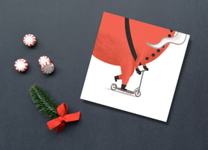 Speedy Santa Christmas Cards