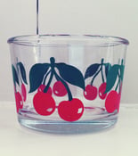 Image of Glass cherry bowl