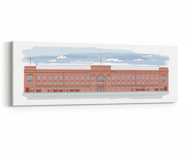 Image of Before The Club Deck - Ibrox Illustration
