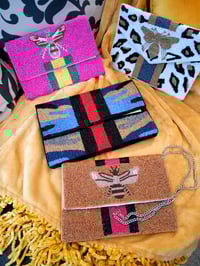 Image 1 of Beaded  Crossbody/ Clutch  