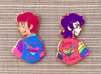 Image 1 of Klance Lovers Enamel Pins 