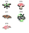 Cherry Blossom Shoe Charm / Mushroom / Snake / Dragonfly / Butterfly / nature
