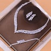 Luxury Water Drop Necklace, Earrings & Bracelet Set