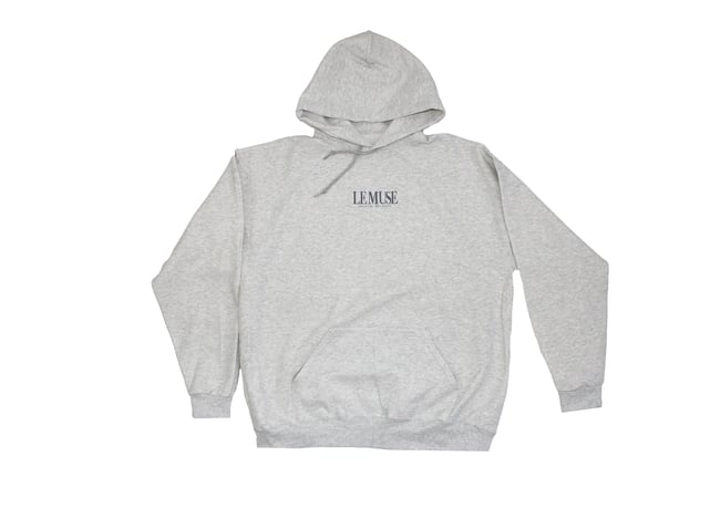 LE MUSE CREATIVE INFLUENCE GRAY WASH HOODIE