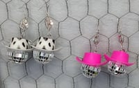 Bougie Cowgirl Disco Ball Earrings