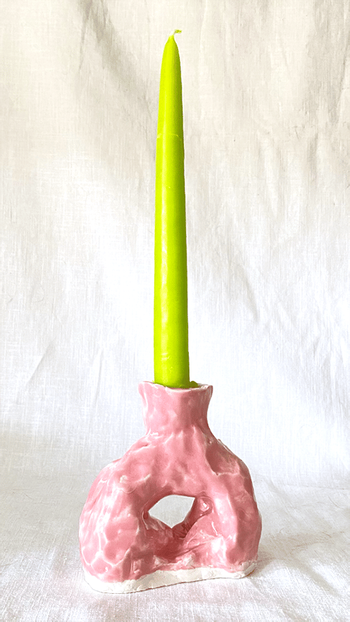 Image of Pink Tower Candlestick