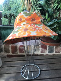 Image 2 of KylieJane sun hat-retro flower 