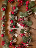 Frosted Bauble Long Garland 190cm