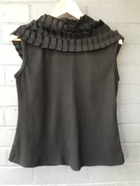 Image 3 of KylieJane Ruffle collar vest-black