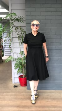 Image 2 of KylieJane Cross front dress-black 