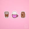 Coffee Cat Sticker Set