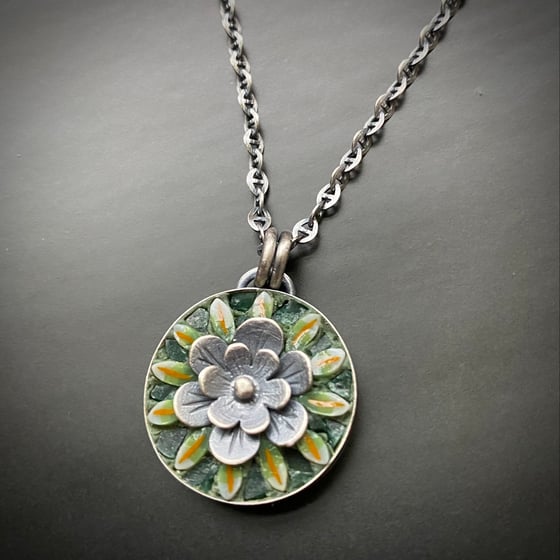 Image of Succulent Mandala Pendant