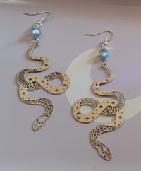 Image 2 of Celestial Snake Earrings 