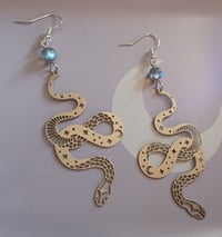 Image 3 of Celestial Snake Earrings 