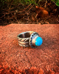 Image 1 of WL&A Handmade Old Style Gem Grade Bisbee Sunshine Ingot Ring - Size 5 #2