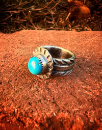 Image 3 of WL&A Handmade Old Style Gem Grade Bisbee Sunshine Ingot Ring - Size 5 #2