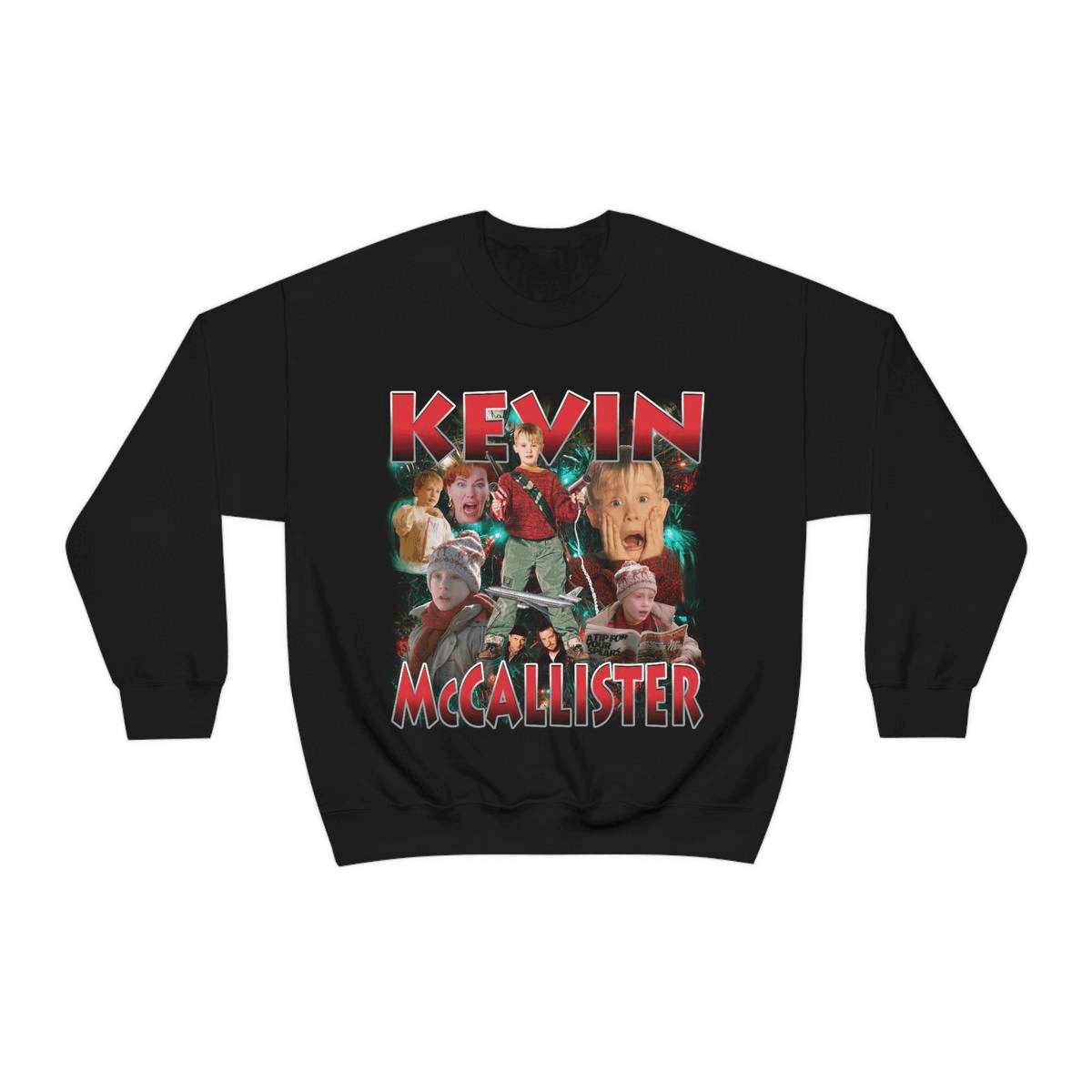 Kevin McCallister Home Alone Bootleg Rap Unisex Heavy Blend Crewneck  Sweatshirt