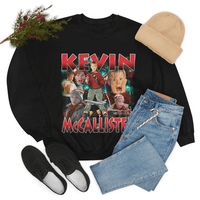 Image 2 of Kevin McCallister Home Alone Bootleg Rap Unisex Heavy Blend Crewneck Sweatshirt