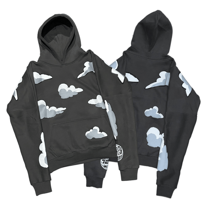 Image of Clouded Puff Print Hoodie