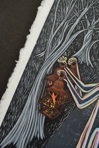 Image 3 of Amalgamate- Reduction Linocut