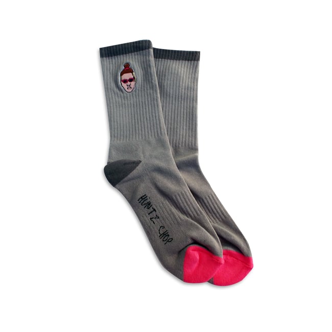 Hüntz Chop Grey Logo Socks