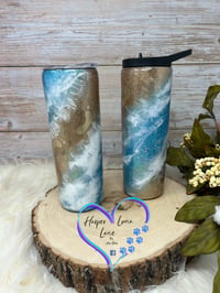 Image 4 of 20oz Beach Footprints Duo Tumbler