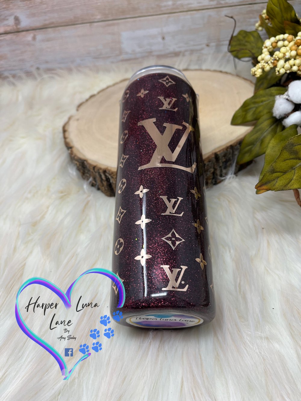 Image of 20oz Chocolate Plum LV  DuoTumbler