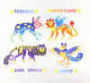 Fantastical Creature Stickers