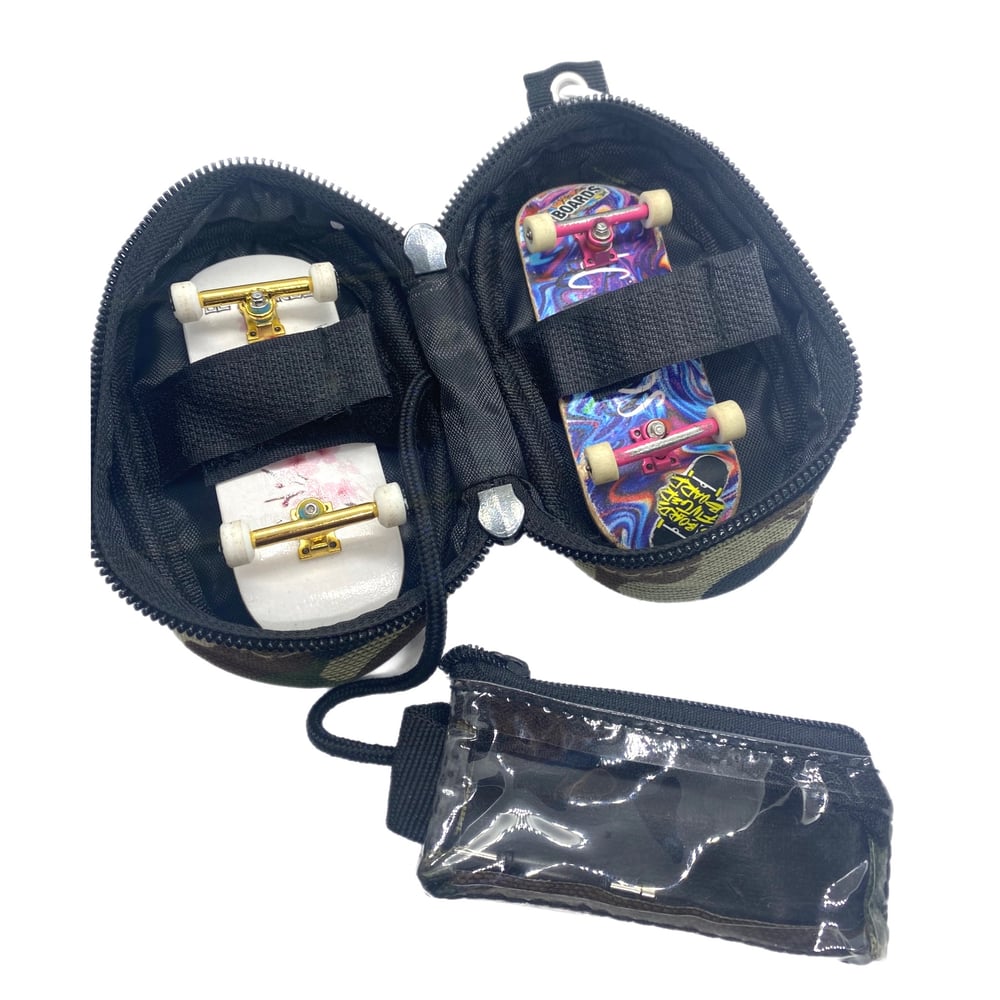 LC BOARDS Fingerboard Bag Carrying Case Camo