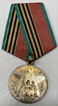 Image 1 of WW2 (USSR) Soviet 40th Anniversary Medal