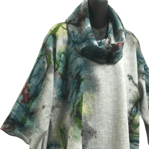 Image of Joy Tunic with hand painted "Be Free" design