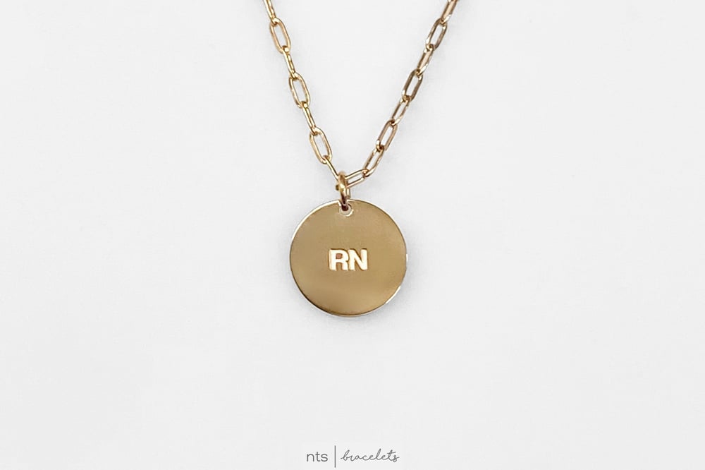 Image of AVERY WOODS x NTS CIRCLE EKG NECKLACE (Limited Edition + Gold)