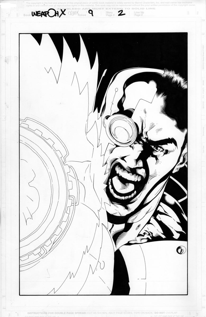 Weapon X 9pg2. Dexter Vines Inks