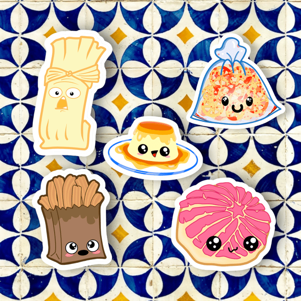 Image of Kawaii Mexican Food Sticker Pack