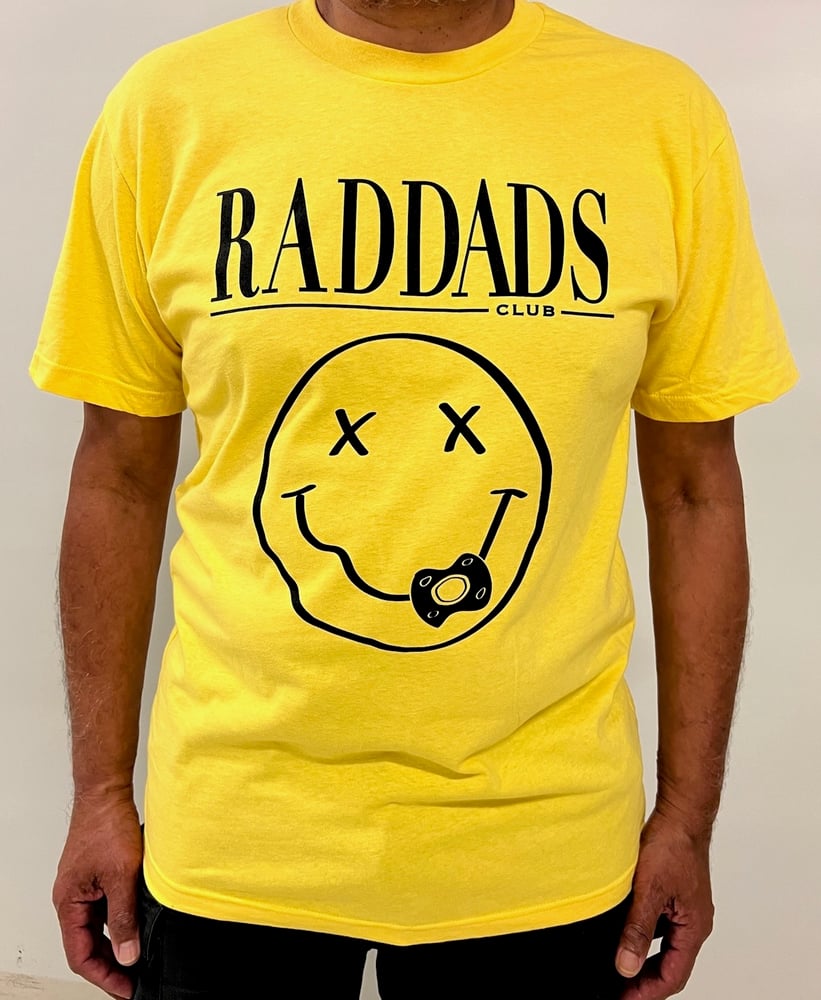 Image of Rad Dads Club NEVERMIND Tee - (yellow)