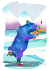 Poster « Blue Bear »