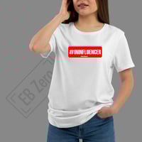 Image 1 of T-Shirt Donna G - #ININFLUENCER (Nsl031)