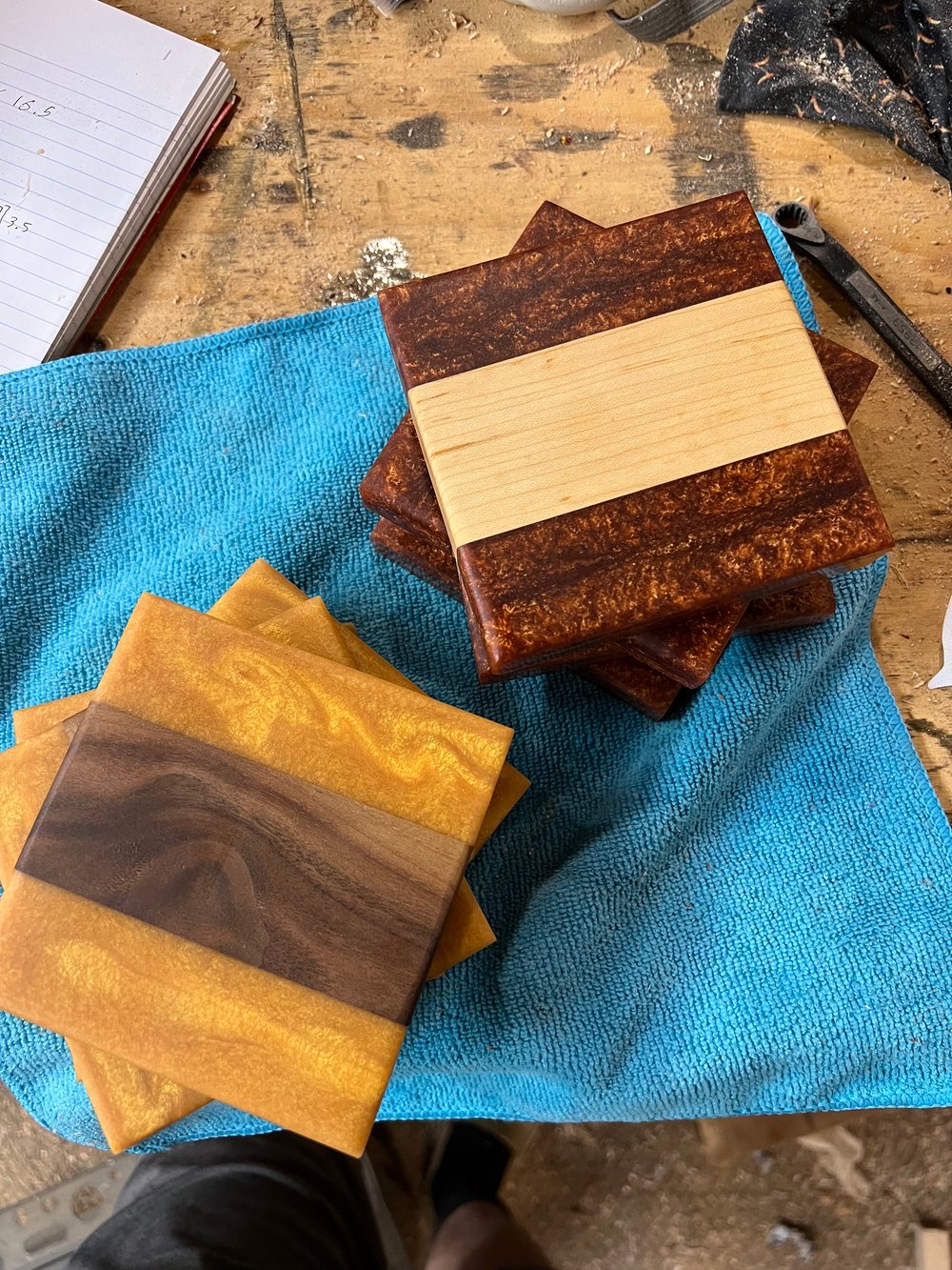 Wooden Epoxy Coasters Simple Teacher’s