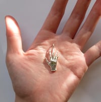 Image 3 of Hand of Glory charm (silver/bronze)