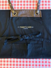 Image 1 of Deluxe Terry's Cafe Vegan-Friendly-Leather Apron