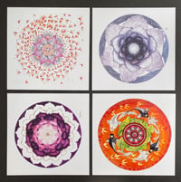 Image 1 of SET 4 CARTES MANDALAS 