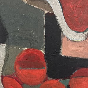 Image of Contemporary Painting, 'Girl with Oranges,' Sandhills Studios